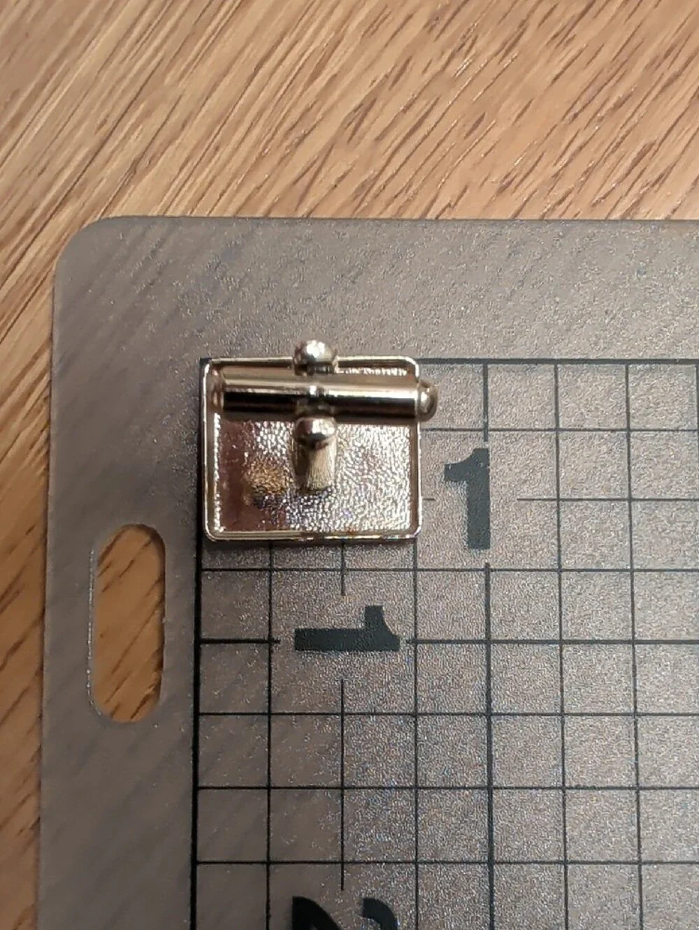 Men's Gold-Tone Cufflinks with Helmet Emblem